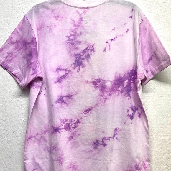 WOMEN’S Graphic T-Shirt The Simpsons  Size M - Purple Tye Dye - Picture 2 of 6
